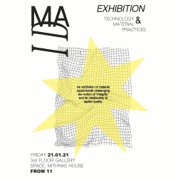 MA Interior Design: An Exhibition of Material Experiments.